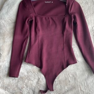 Abercrombie & Fitch, burgundy bodysuit. Size M